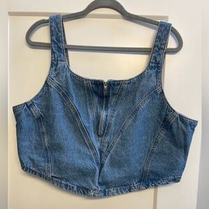 Denim Corset Top